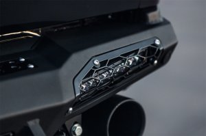 Ford F-150 Raptor Bumper - Rear - Addictive Desert Designs - HoneyBadger with 10in SR LED Mounts - Hammer Black - `17-`18